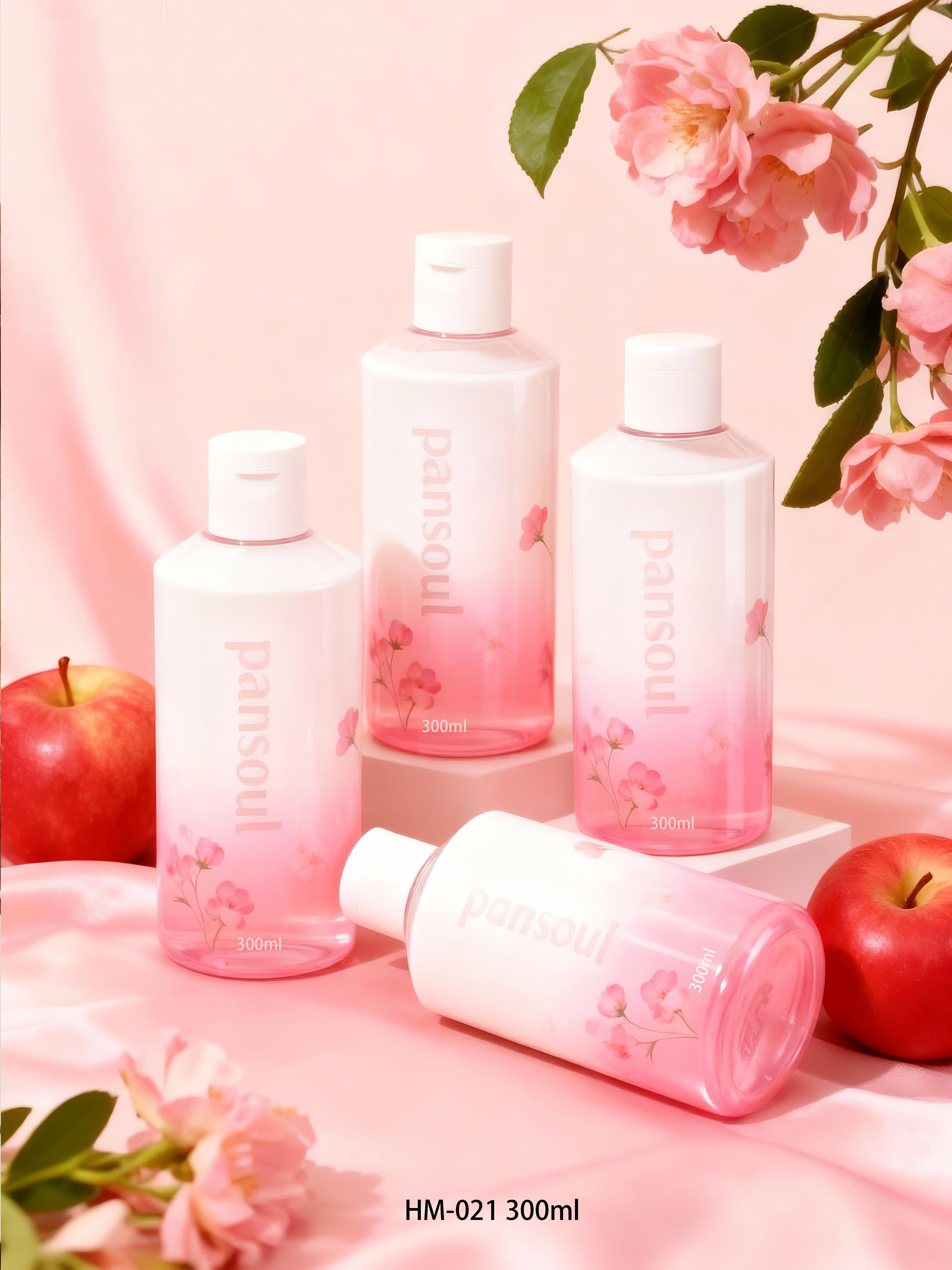 高档美妆日化包材PET塑料瓶300ml