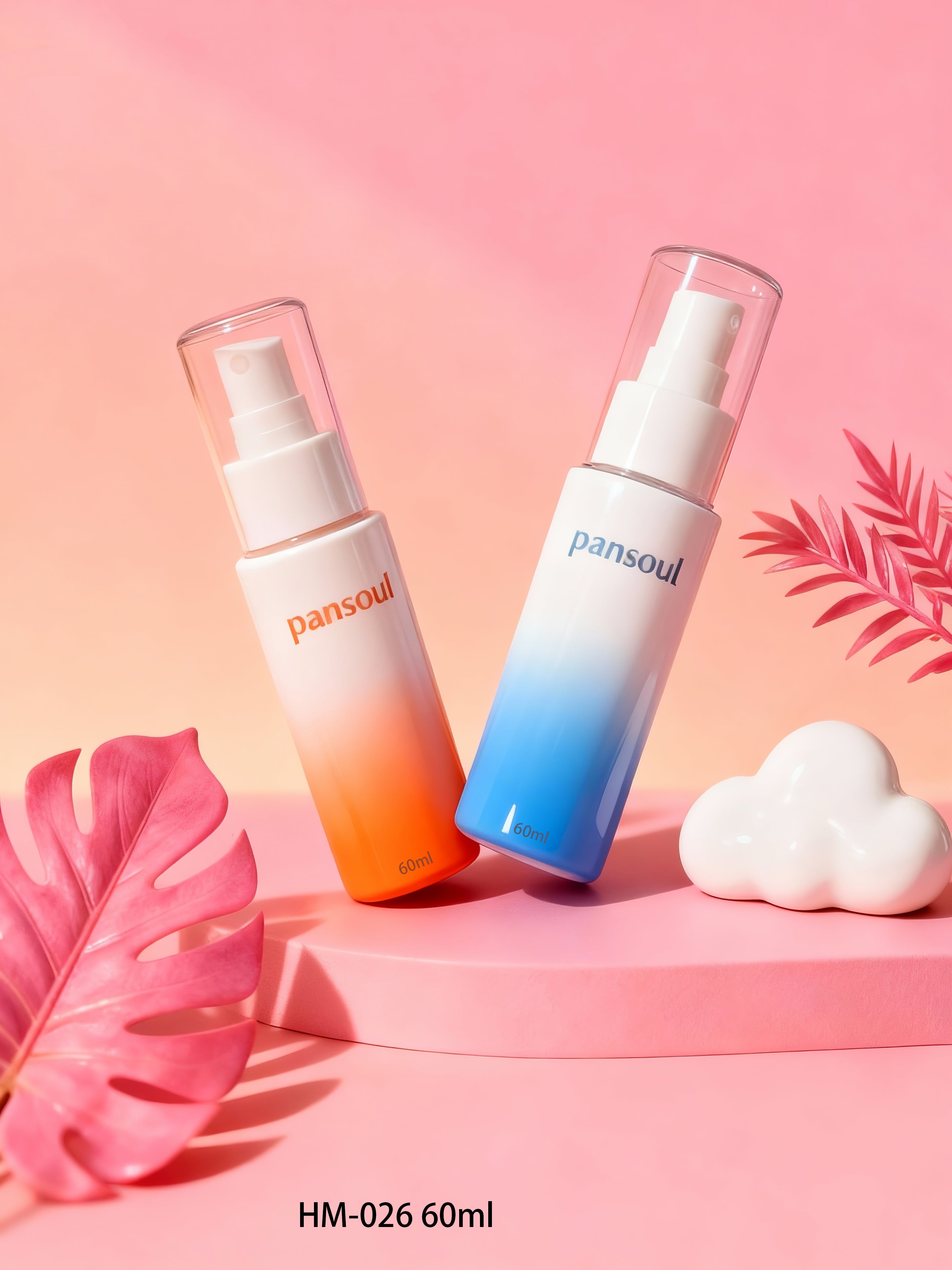 高档美妆日化包材PET塑料瓶60ml