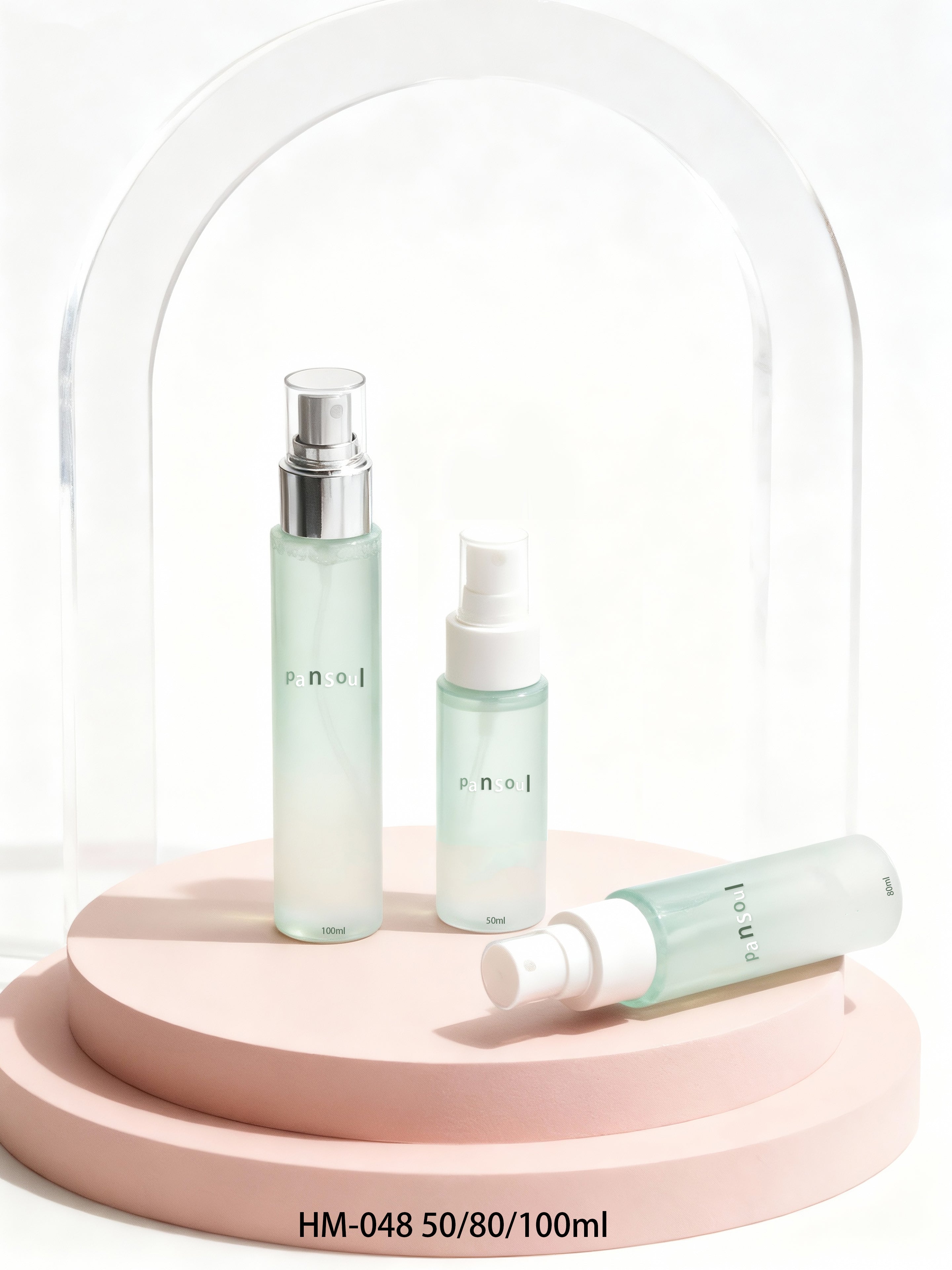 高档美妆日化包材PET塑料瓶50/80/100ml