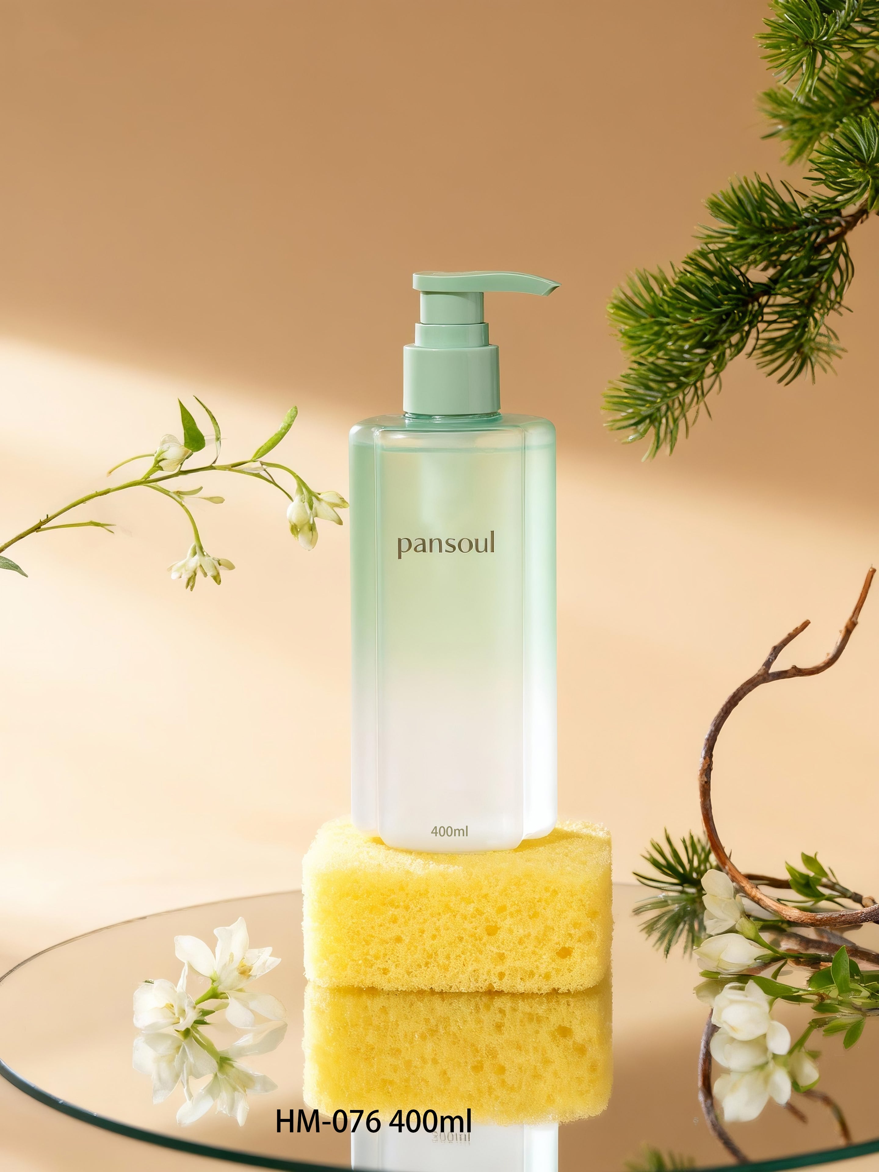 高档美妆日化包材PET塑料瓶400ml
