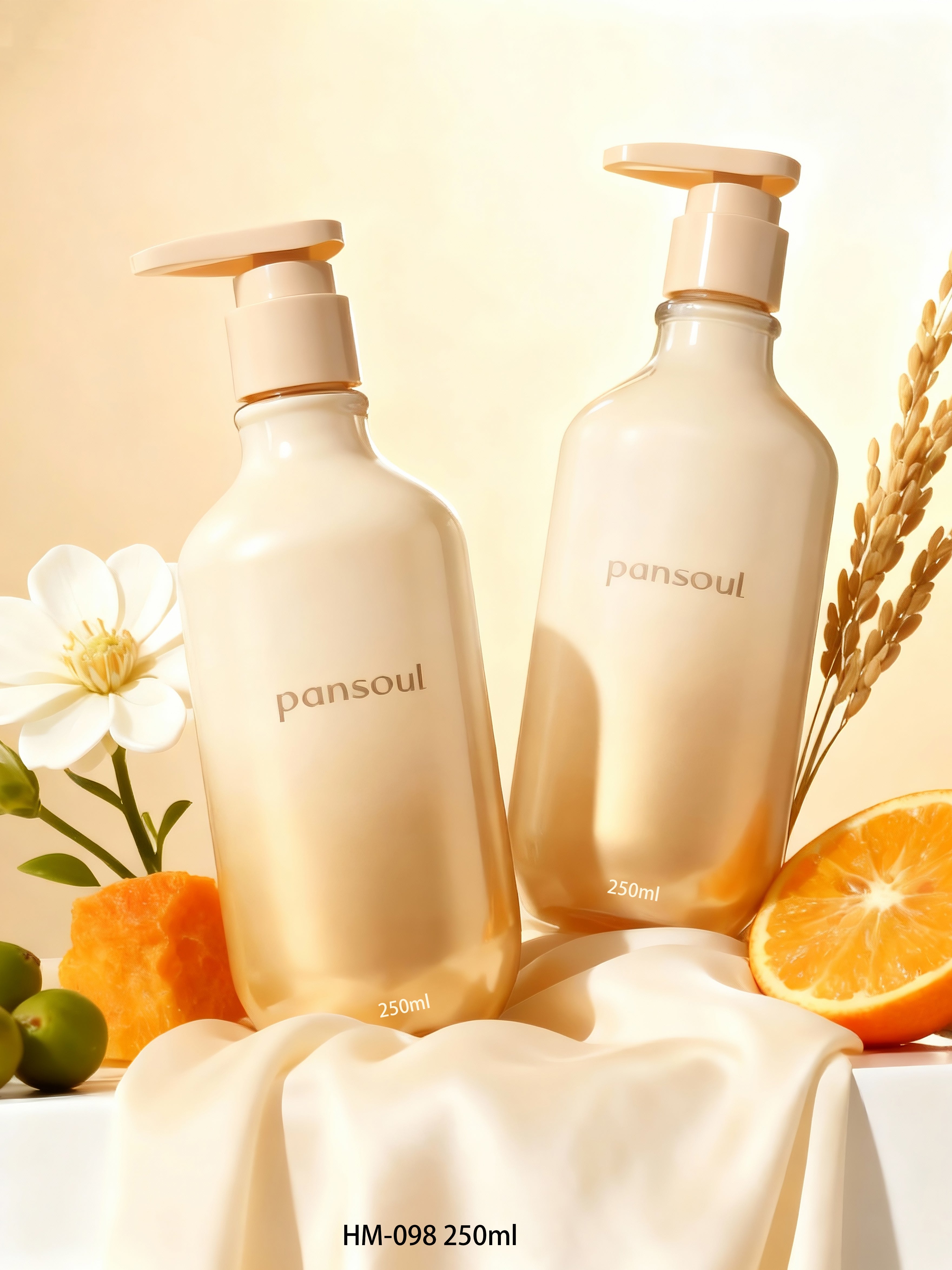 高档美妆日化包材PET塑料瓶250ml