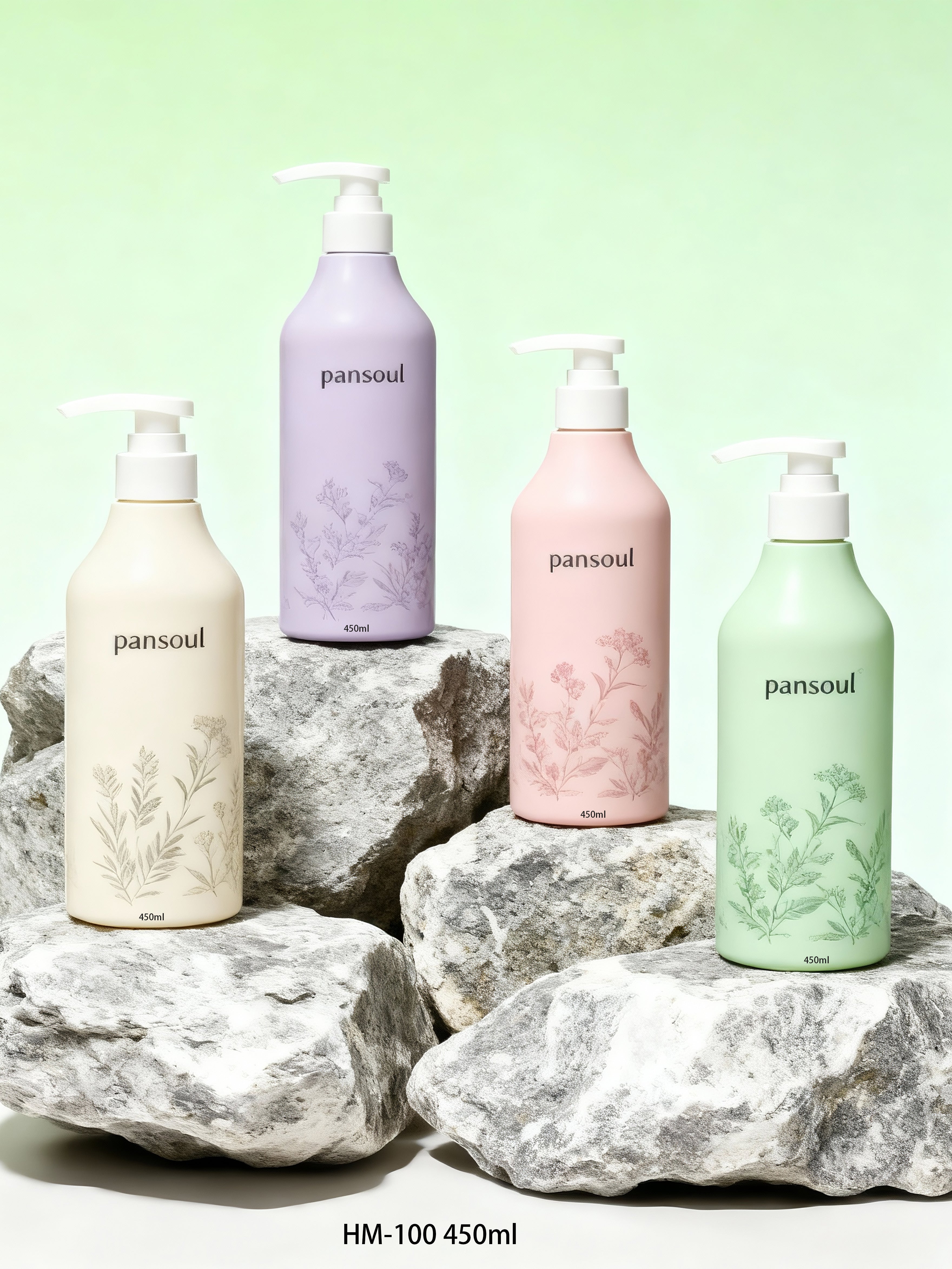 高档美妆日化包材PET塑料瓶450ml