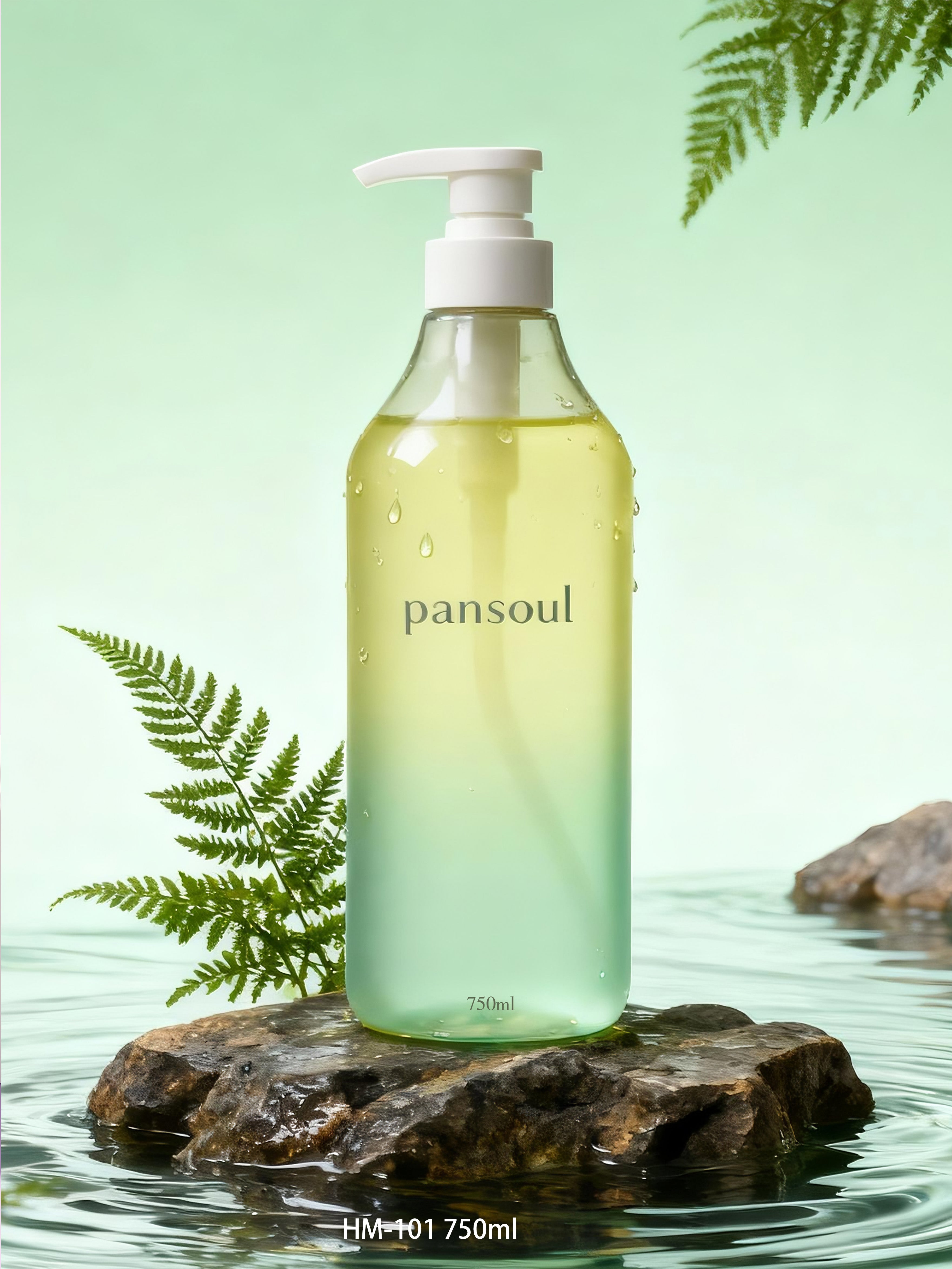 高档美妆日化包材PET塑料瓶750ml