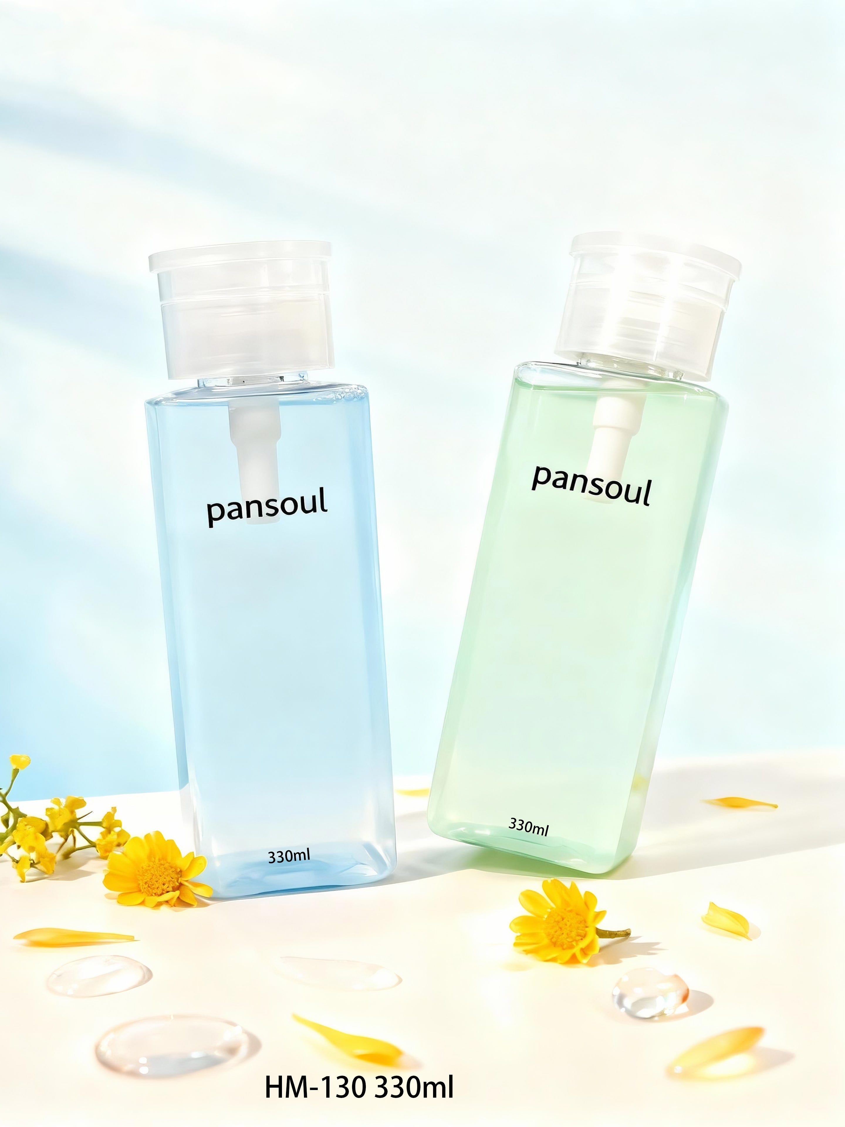 高档美妆日化包材PET塑料瓶330ml