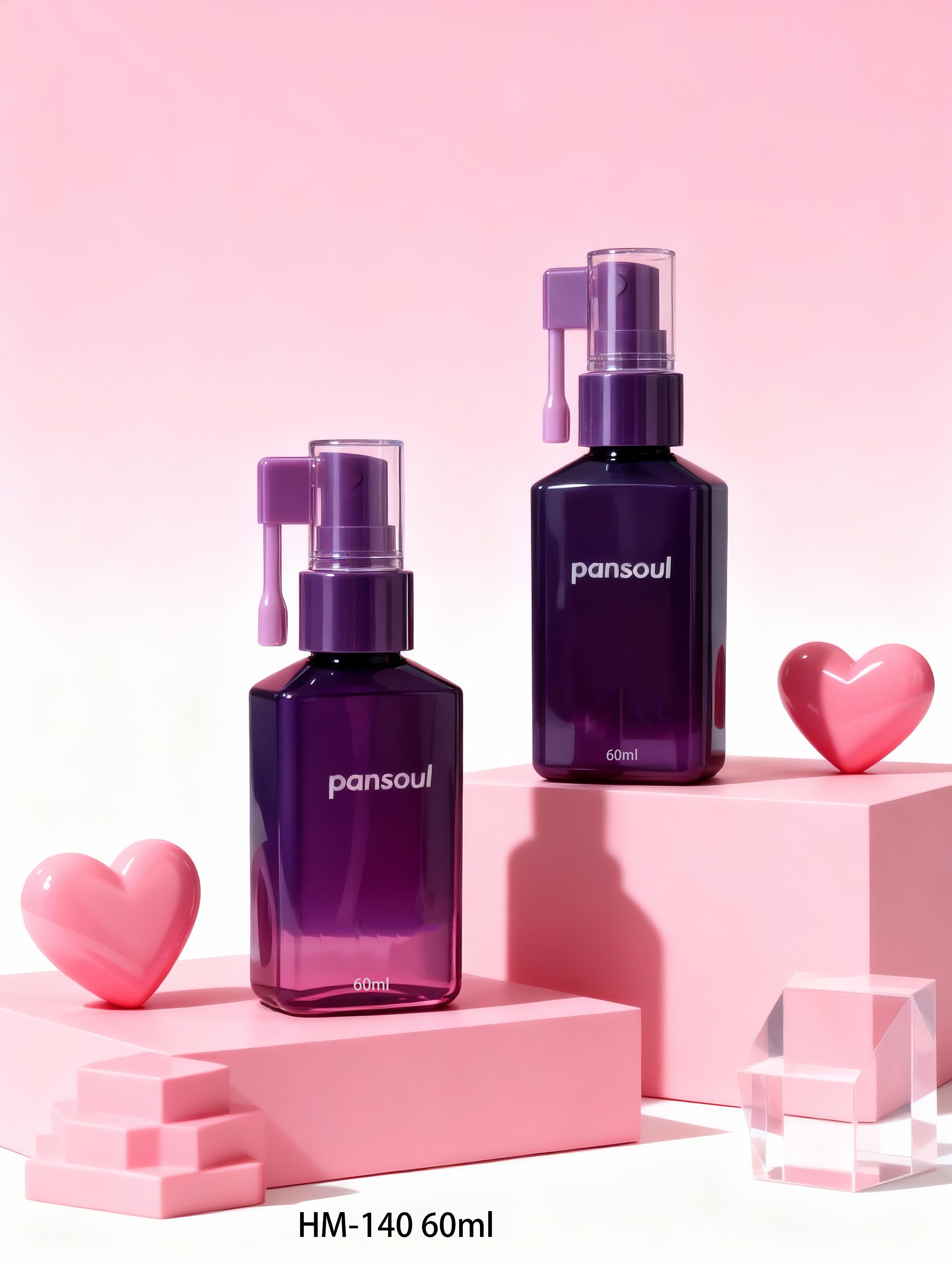 高档美妆日化包材PET塑料瓶60ml