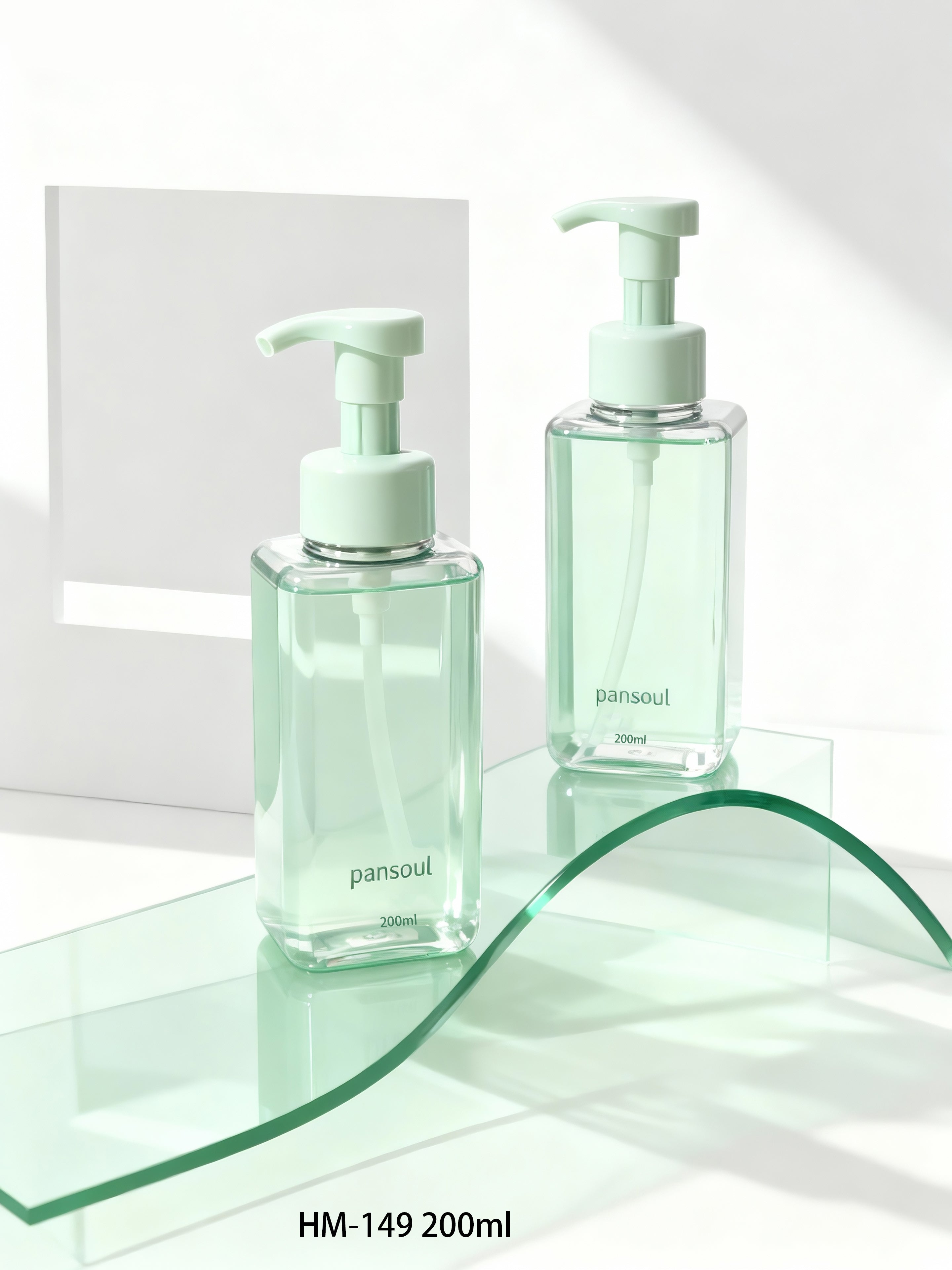 高档美妆日化包材PET塑料瓶200ml