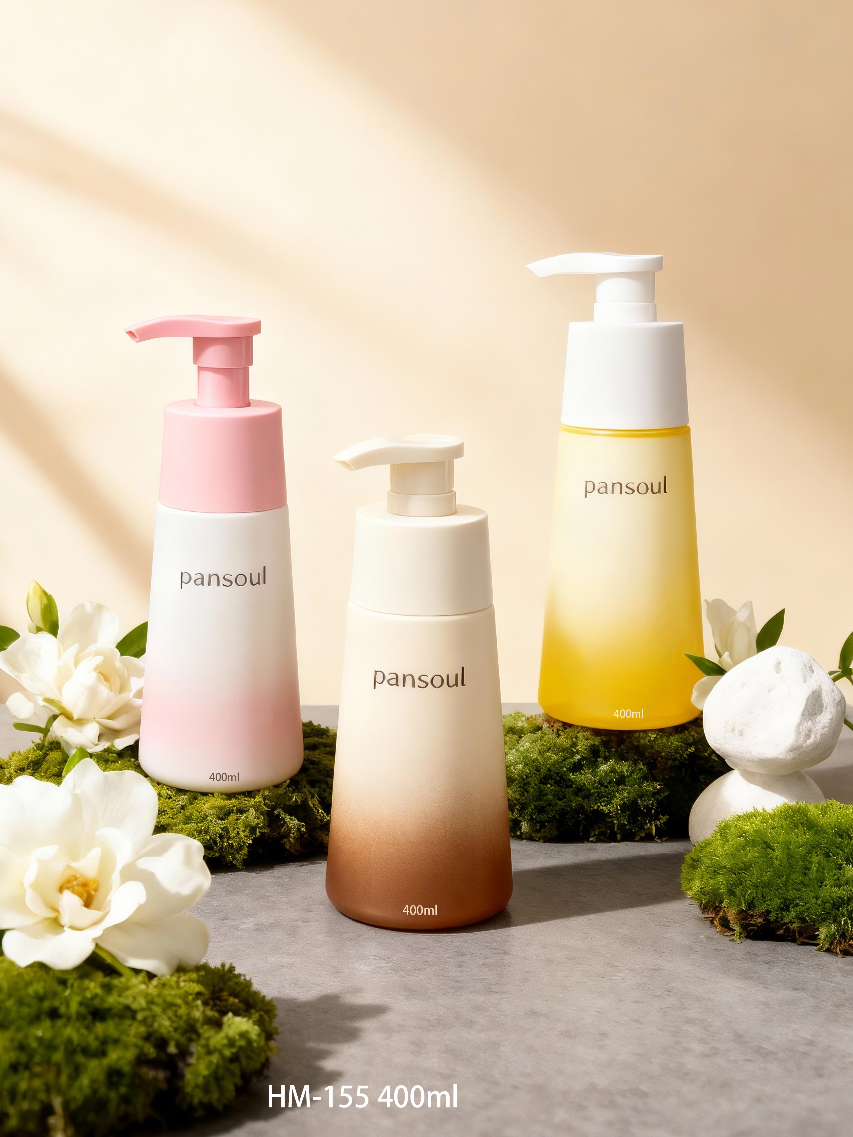 高档美妆日化包材PET塑料瓶400ml